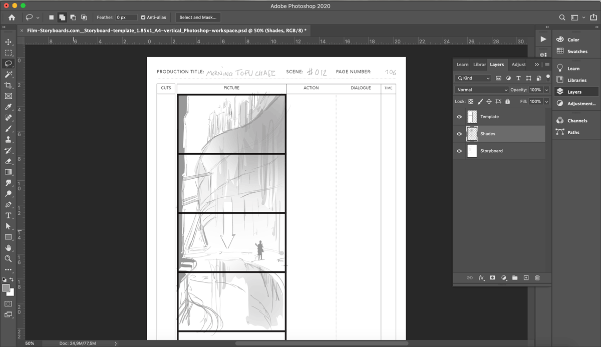Free anime storyboard template Templates Supply